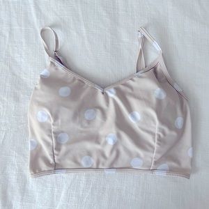 Kortni Jeane Sandy Dots v’d crop